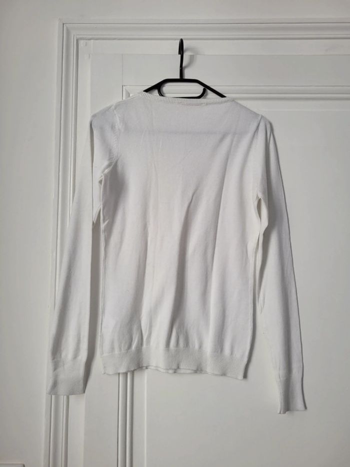 Pull blanc Camaïeu Taille 2 - photo numéro 2