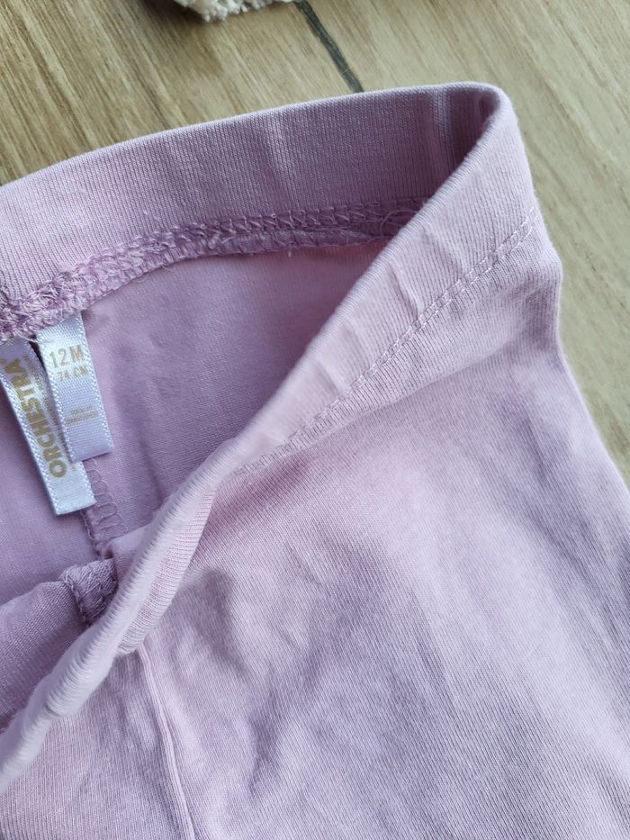 🍒Lot avec un legging et un sarouel bébé fille 12 mois de plusieurs marques - photo numéro 3