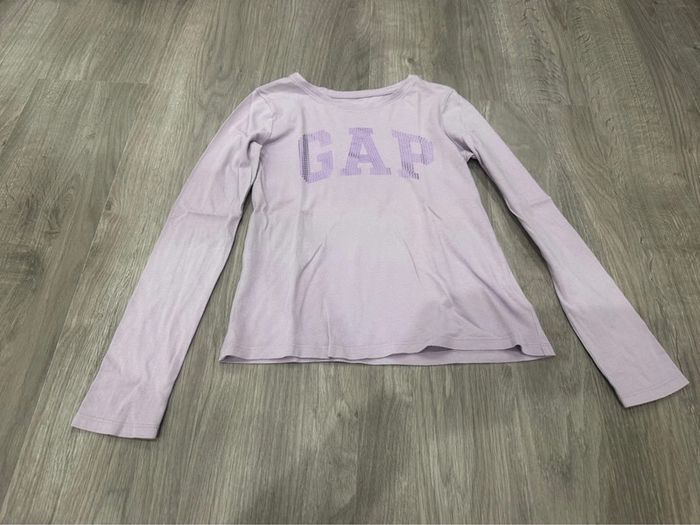 Lot 2 t-shirt manche longue GAP - photo numéro 3
