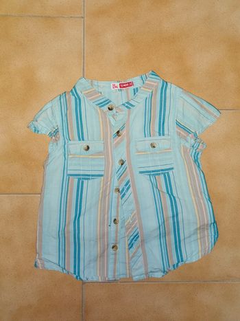 Chemise mc dessin au dos 12 mois