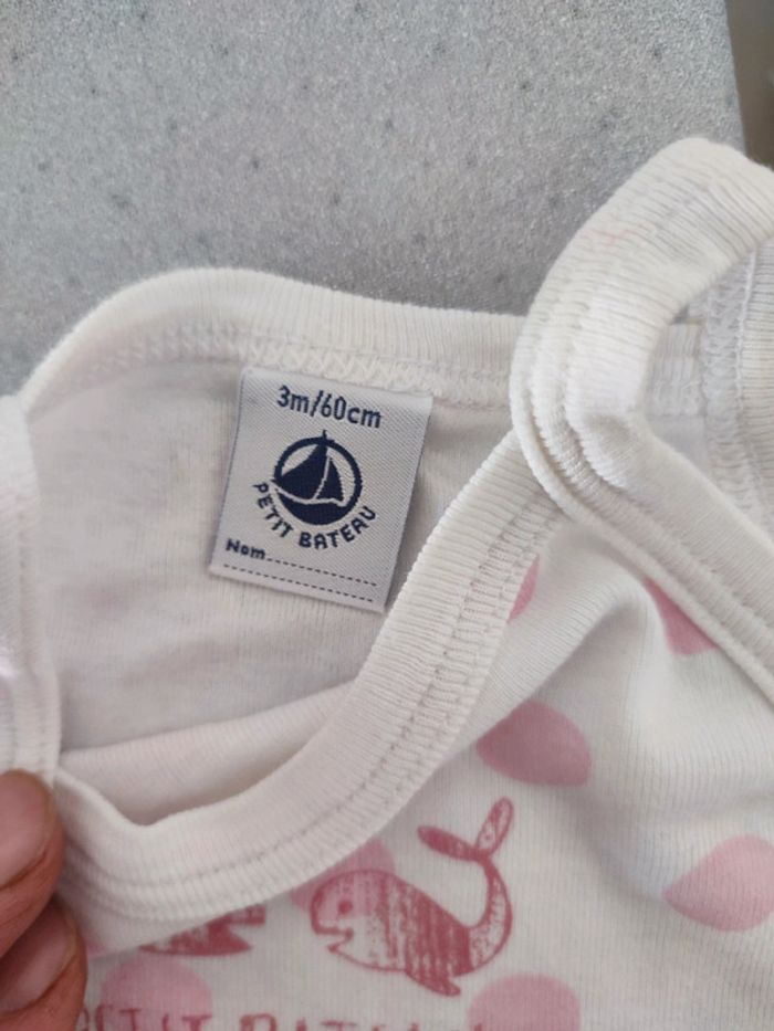 Lot de 3 bodies sans manches 3 mois petit bateau - photo numéro 6