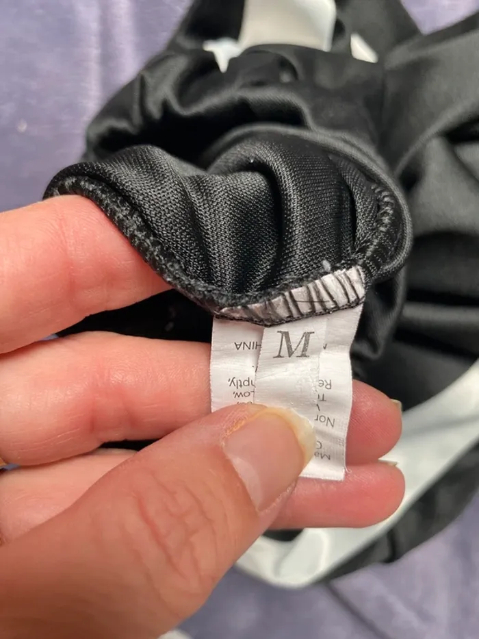 Pantalon léger noir et blanc taille M - photo numéro 3