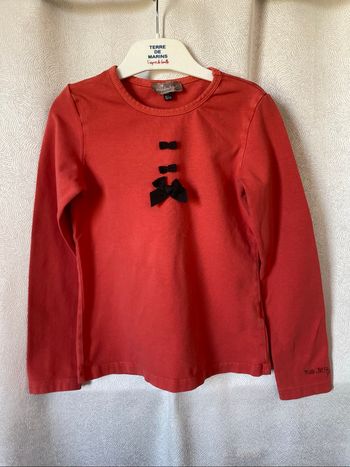 T-shirt saumon belle qualité 3 noeuds noirs 8 ans jean bourget