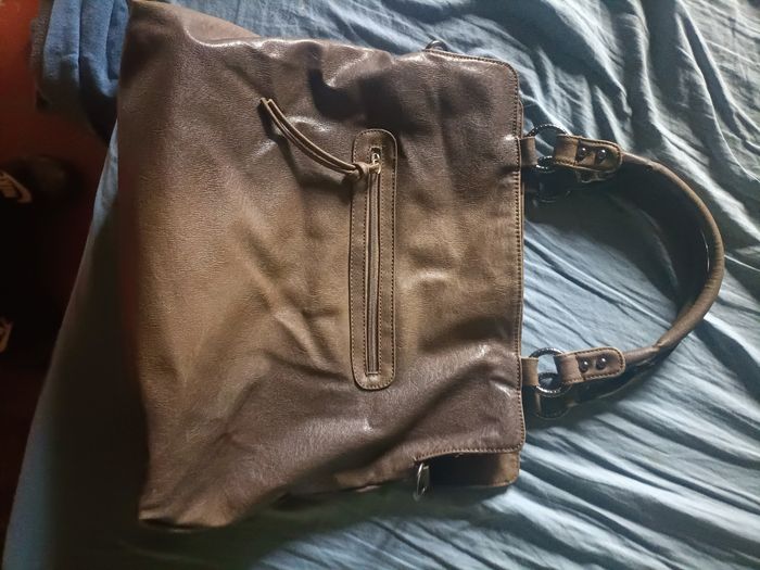 Sac à main en cuir véritable David Jones - photo numéro 2