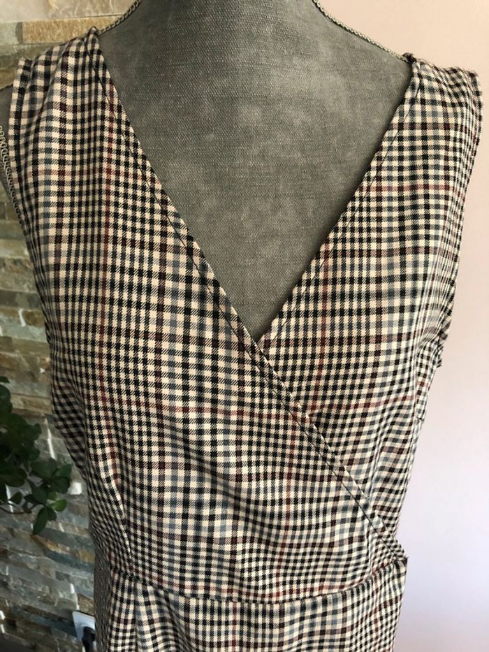 Robe portefeuille originale à carreaux 38/40 - photo numéro 3