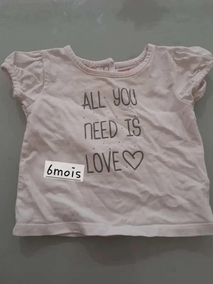 T-shirt fille 6 mois
