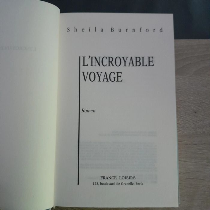 livre vintage - l'incroyable voyage - photo numéro 2