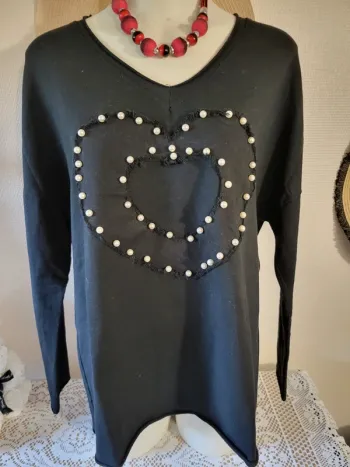 Pull cœur léger