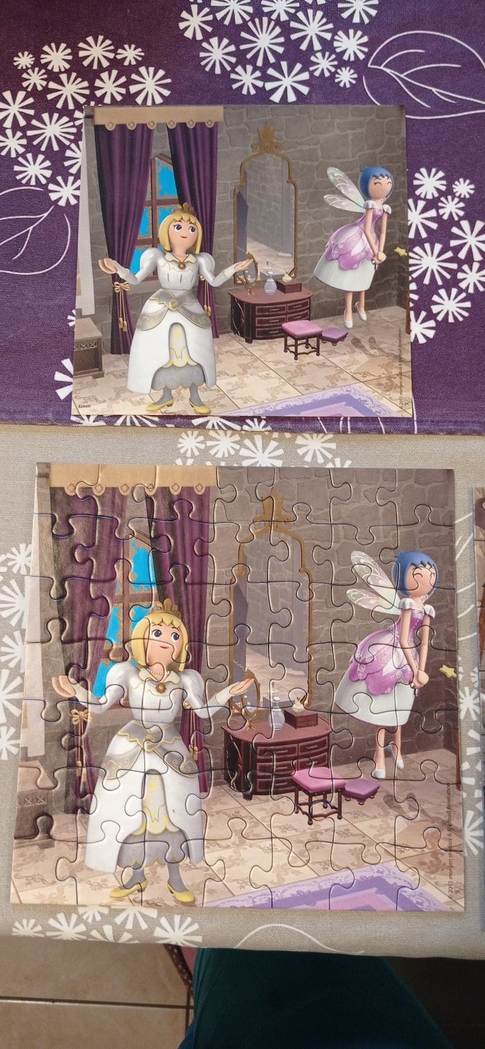 3 puzzles ravensburger playmobil - photo numéro 7