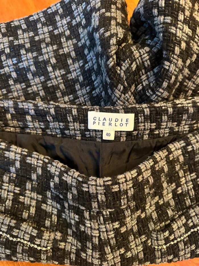 Short en tweed à carreaux – Claudie Pierlot – Taille 40 - photo numéro 4