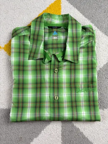 Chemise à carreaux Odlo | Vert | Taille S