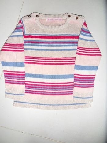 Pull rayé 2 ans