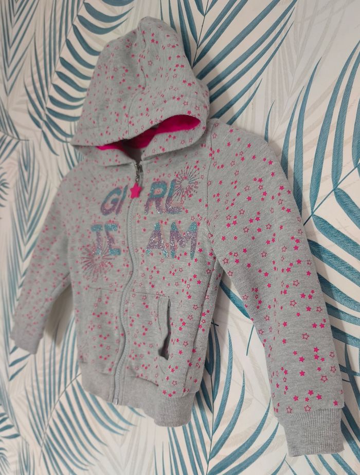 🌸 Veste sweat zippée à capuche - In Extenso - 6 ans 🌸 - photo numéro 4