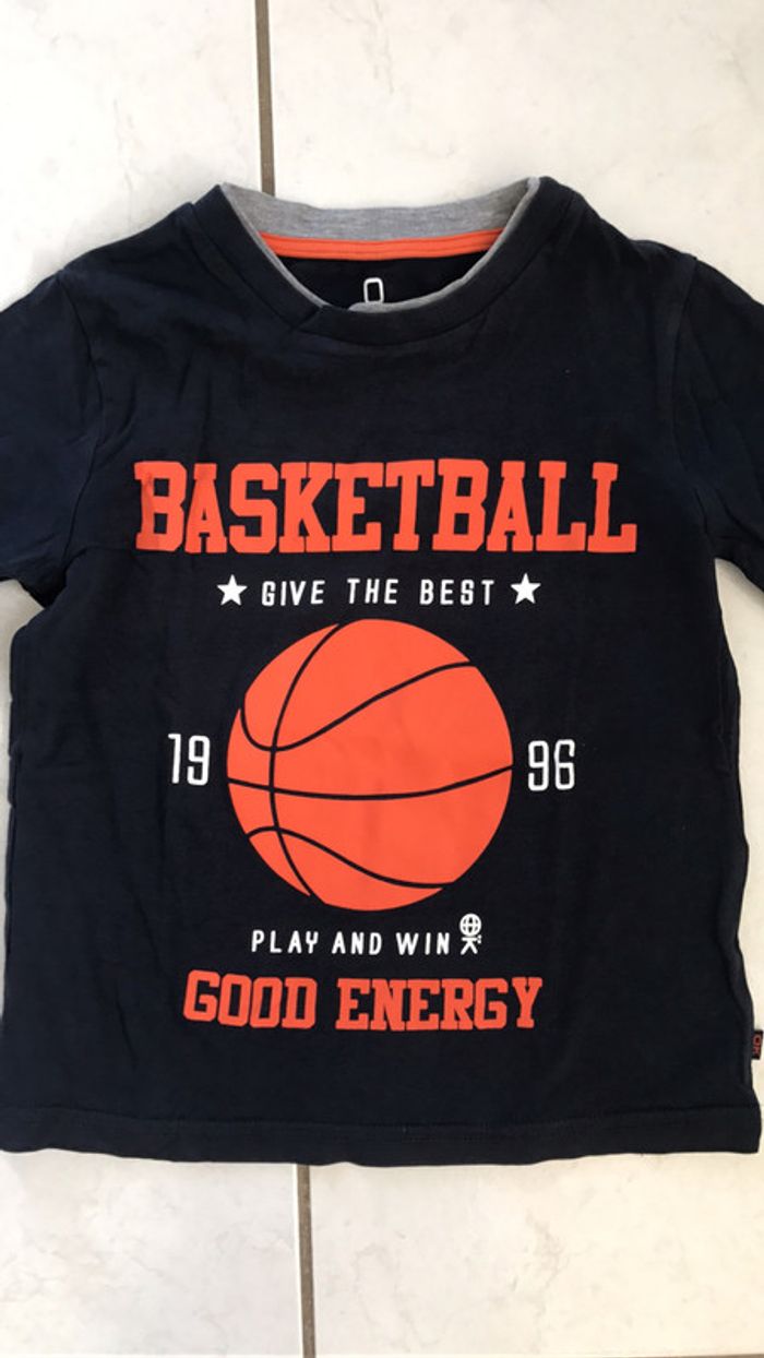 Tee shirt manches longues garçon 5/6 ans - photo numéro 2