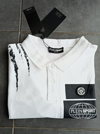 Polo blanc Plein Sport neuve avec étiquette 