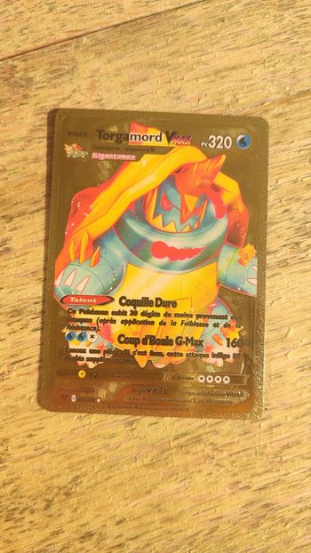 Carte pokémon Torgamord or