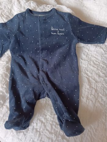Pyjama bébé velours d'éponge