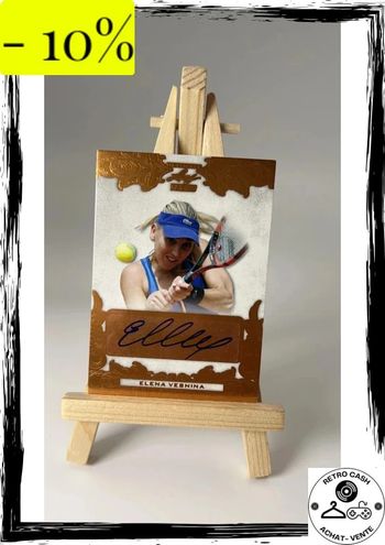 2015 Leaf Ultimate Tennis Autographs #BA-EV1 - Elena Vesnina - Autographié