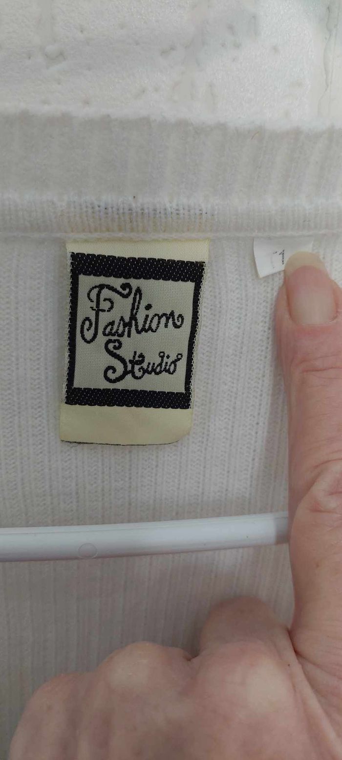 Joli gilet femme léger Fashion Studio crème taille 1 comme neuf - photo numéro 6