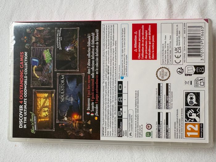 ODDWORLD ANTHOLOGY: THE UNLIKELY HEROES COLLECTION NEUF Sous blister Jeu Nintendo Switch - photo numéro 2