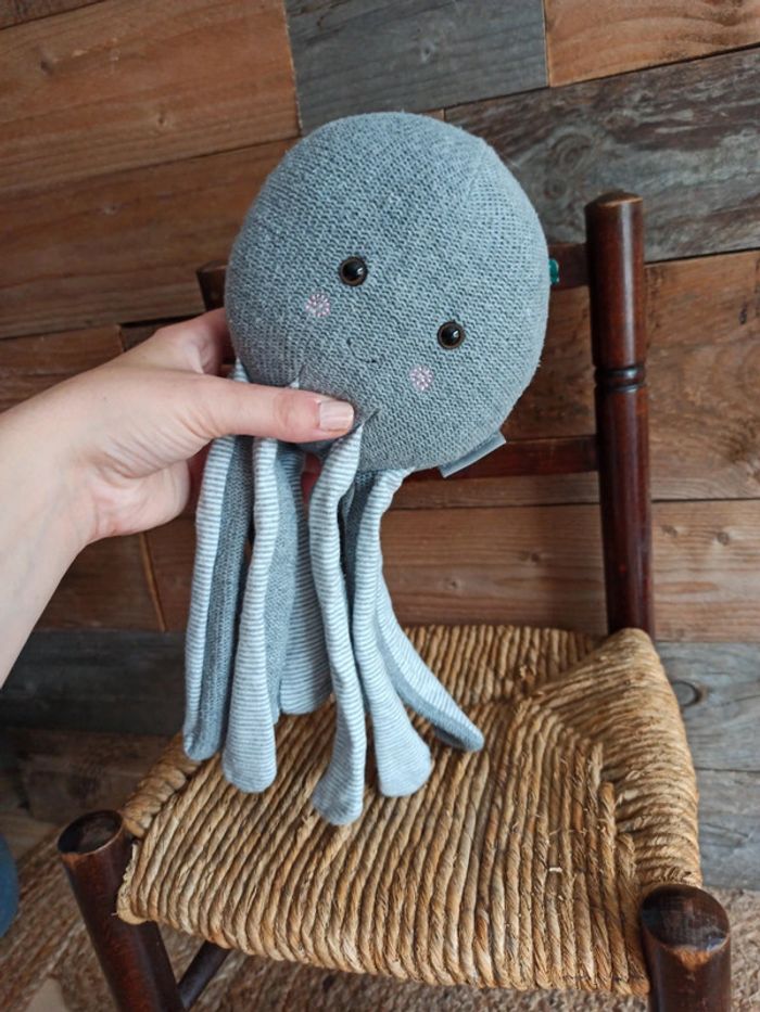 peluche pieuvre vertbaudet tbe - photo numéro 4
