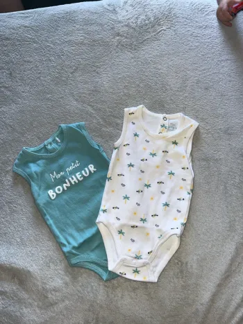 Lot 2 body sans manches