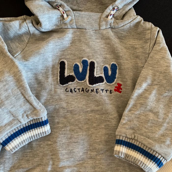Lot 2 sweat à capuche 9 mois Lulu & Cool - photo numéro 5