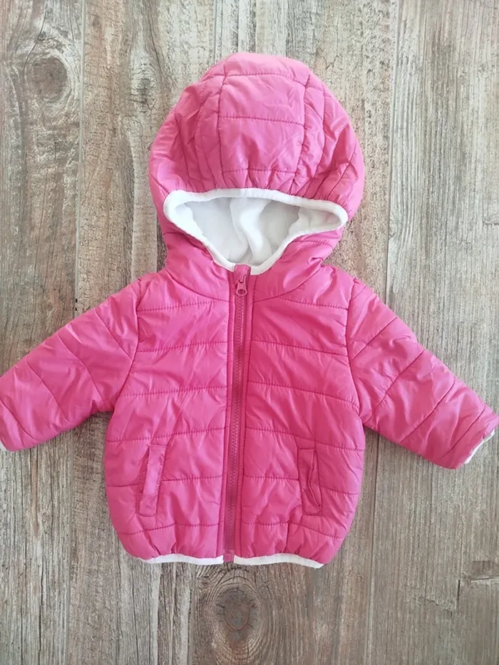 Blouson rose bébé fille 12 mois