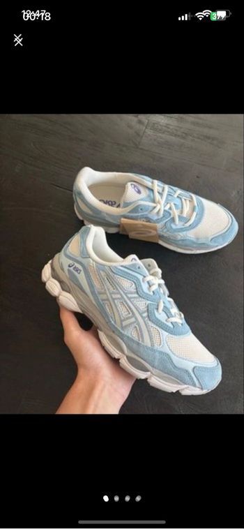 Asics gel nyc arctic sky bleu blanche 40