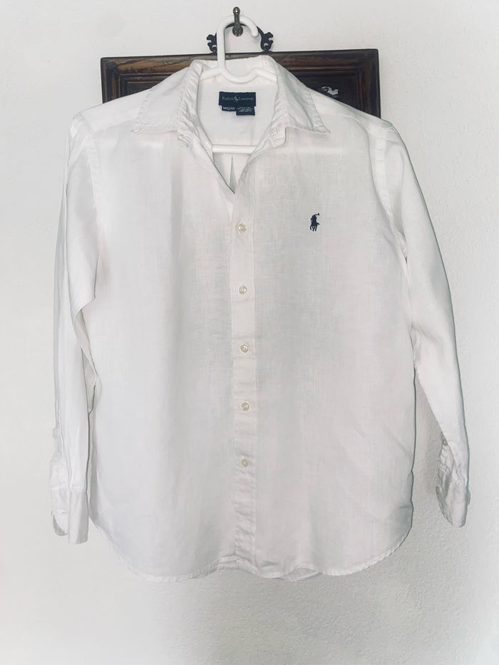 Chemise blanc lin Ralph Lauren 12/14 ans