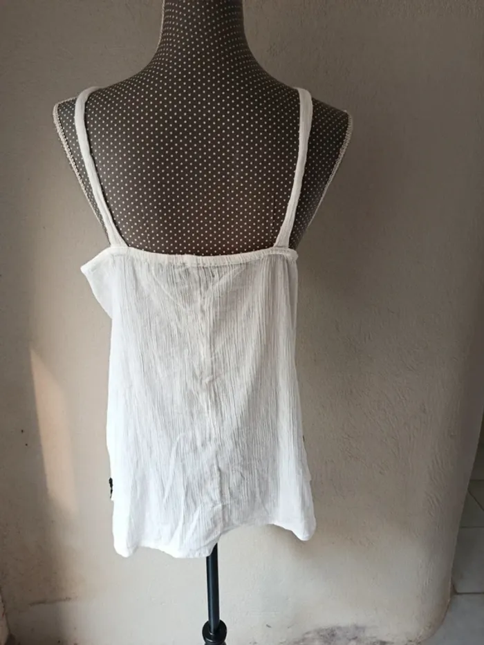 Débardeur léger blanc Taille 38 Agathe - photo numéro 6
