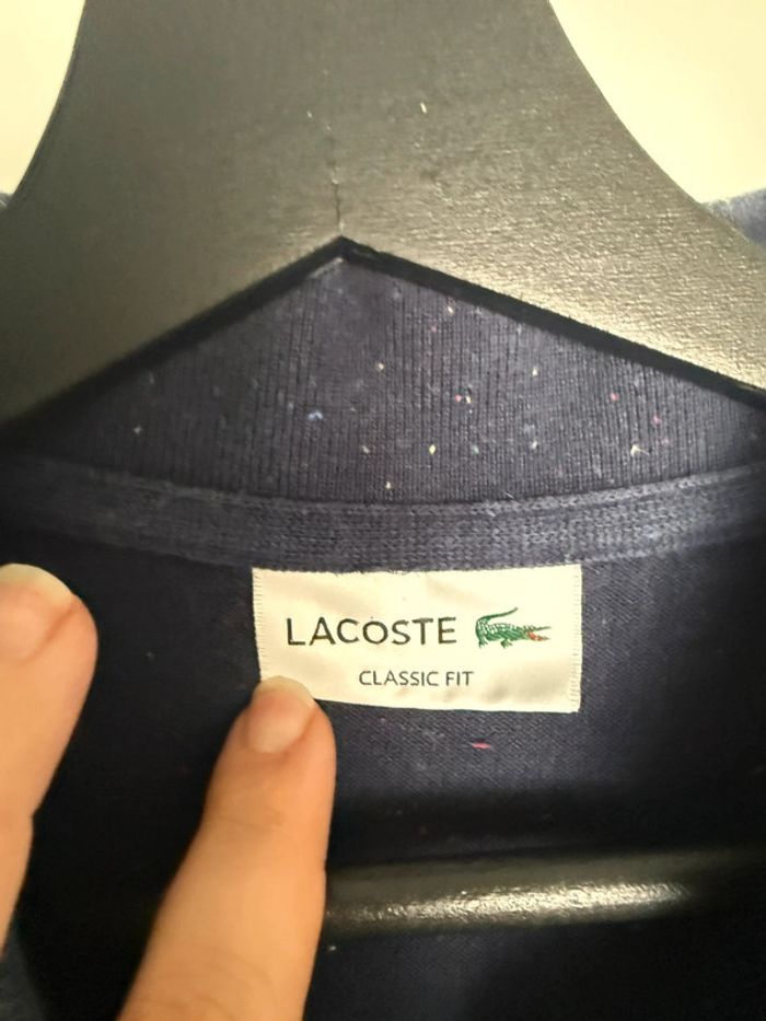Polo Lacoste Neps Marine taille S ou 36 - photo numéro 3