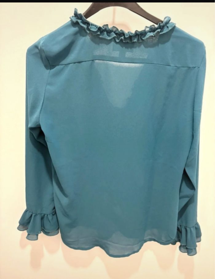 Blouse femme taille S bleu canard - photo numéro 3