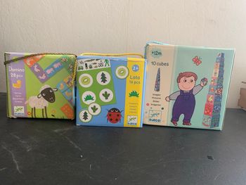 Lot de 3 jeux de la marque Djeco