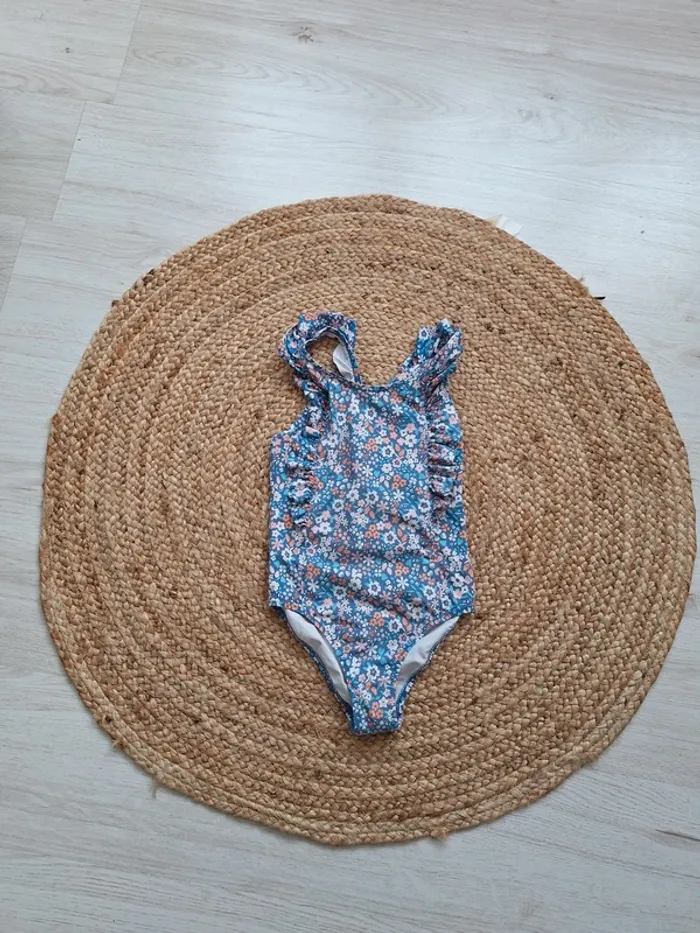 Maillot de bain bleu 1 pièce Okaïdi 8 ans