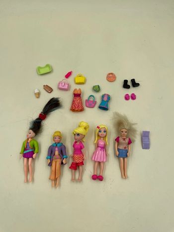 Lot de 5 figurines Polly Pocket Mattel