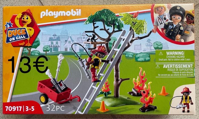 Playmobil 70917 Duck on Call - Pompier et Chat
