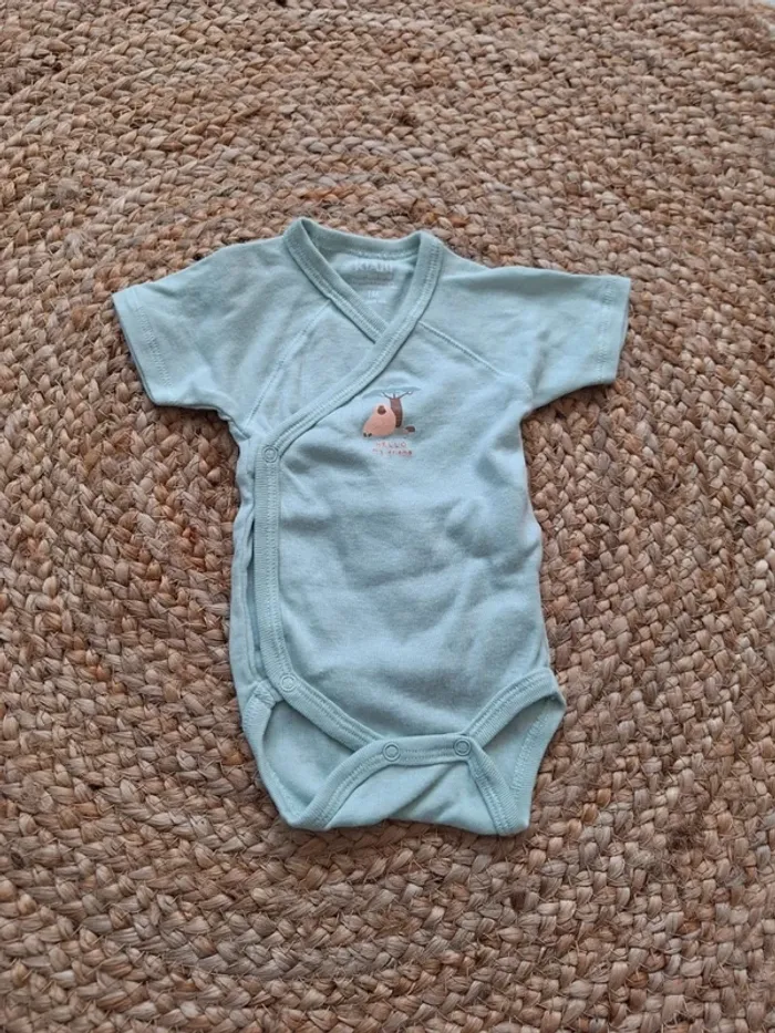 Lot de bodies été Kiabi 1 mois 52-55 cm 4 kg - photo numéro 7