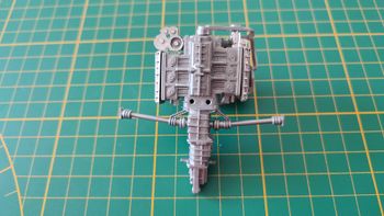 Partie moteur 1 pièce détachée miniature Bburago burago Porsche 911 Carrera 1993 noir 1/18 1/18e 1/1