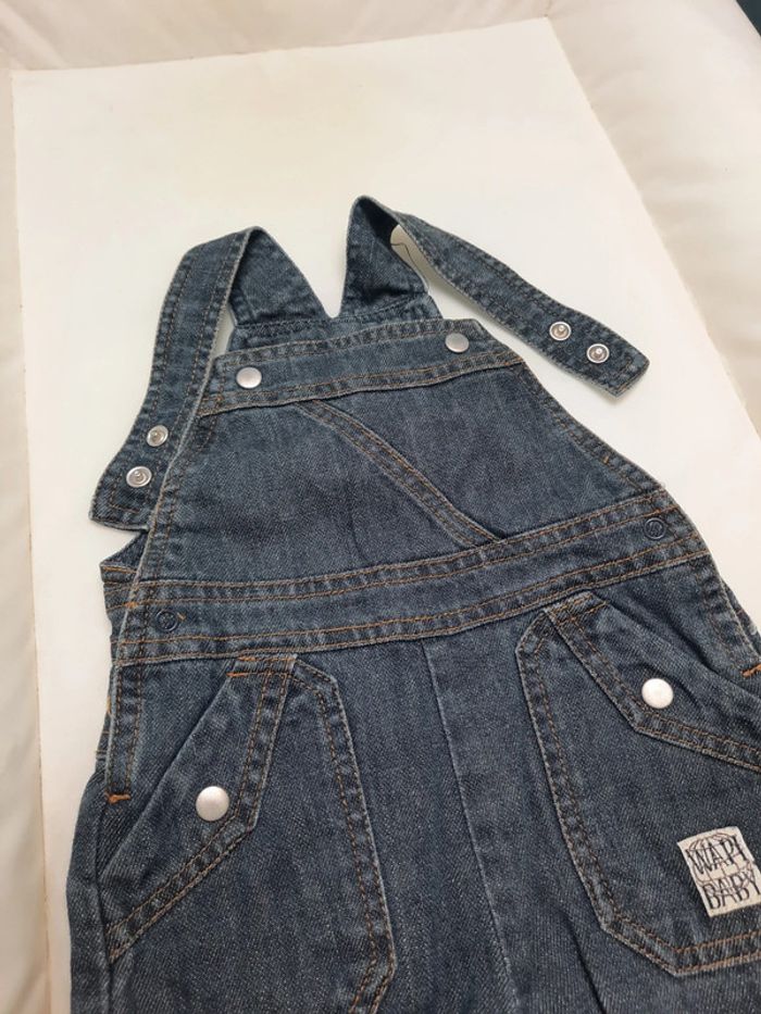 Salopette short jean 9mois wapi - photo numéro 2