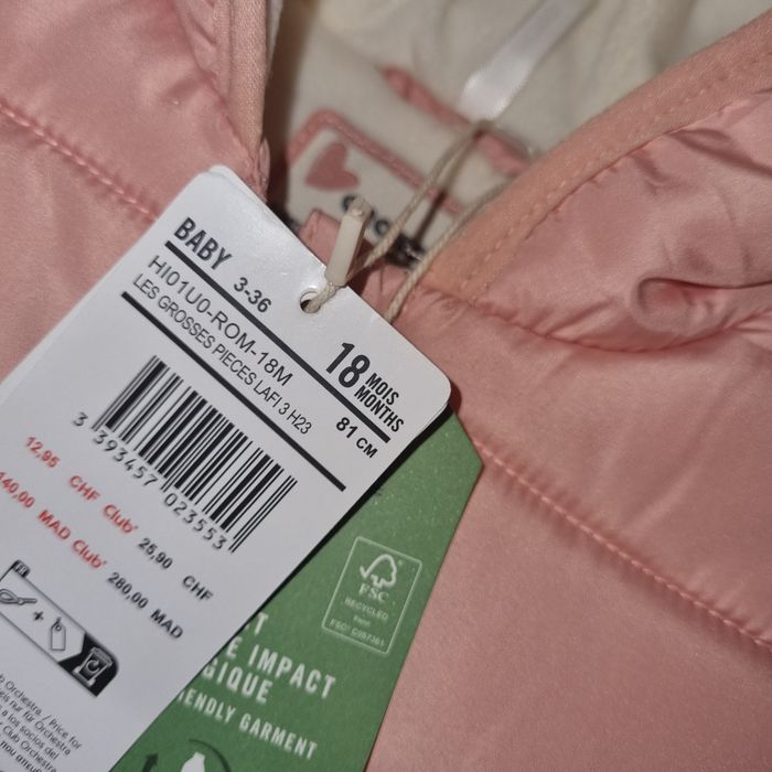 manteau ORCHESTRA taille 18 mois 🎁 neuf - photo numéro 3
