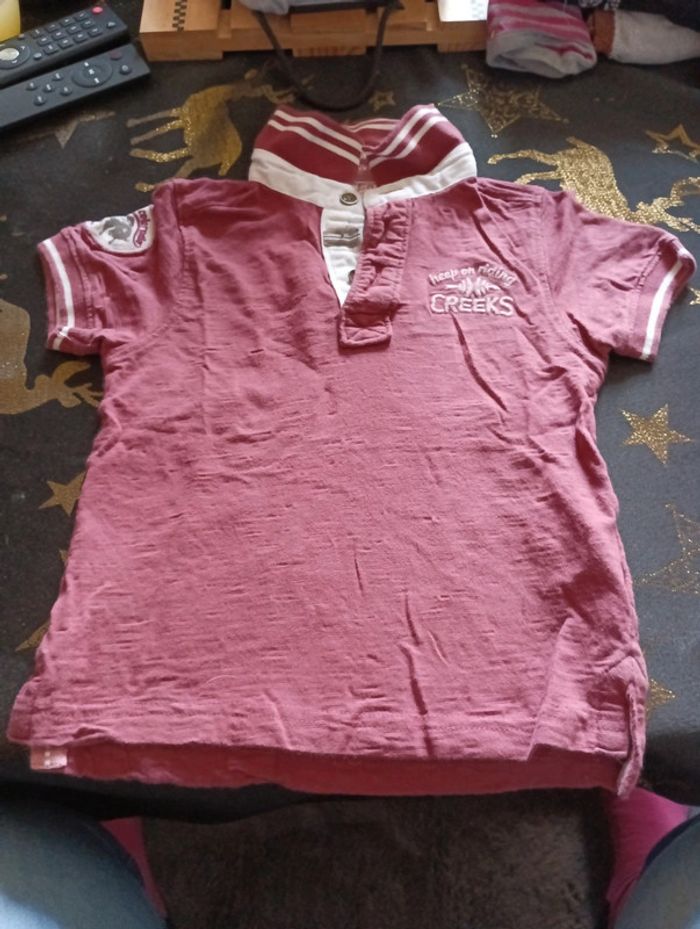 Polo tee shirt manches courtes Creeks garçon 4 ans