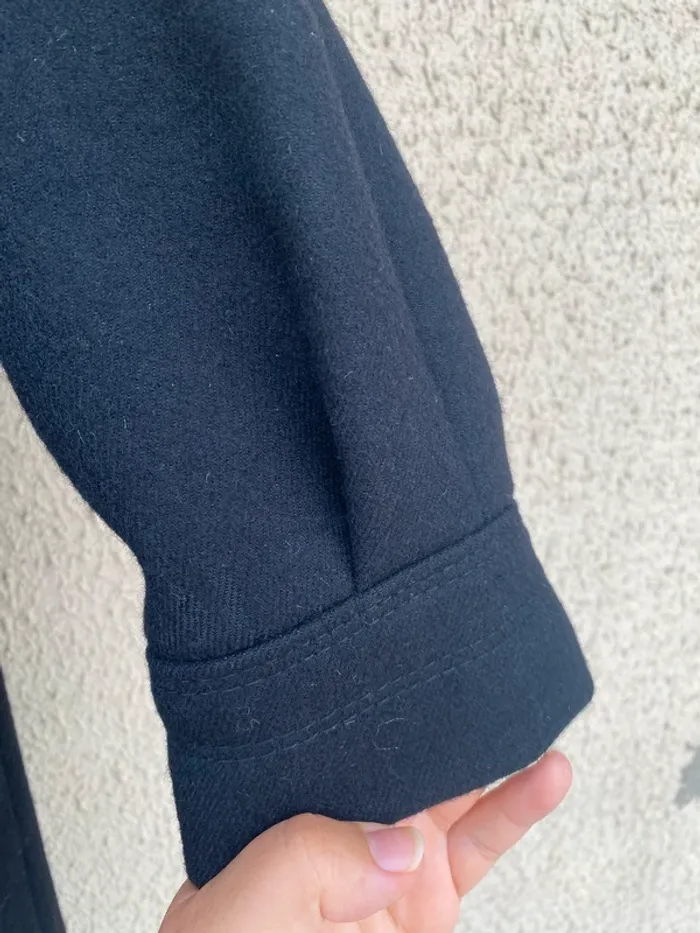 Très beau manteau noir en laine vierge - photo numéro 6