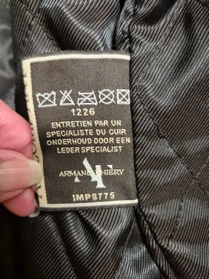 Veste cuir de buffle homme XL marron - photo numéro 4