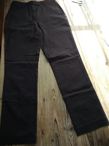 Pantalon droit marron