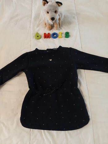 Robe chaude marine - 6 mois