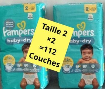 Couches pampers taille 2 