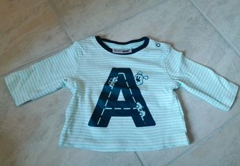 T-shirt à manches longues bébé garçon 4/6 mois neuf