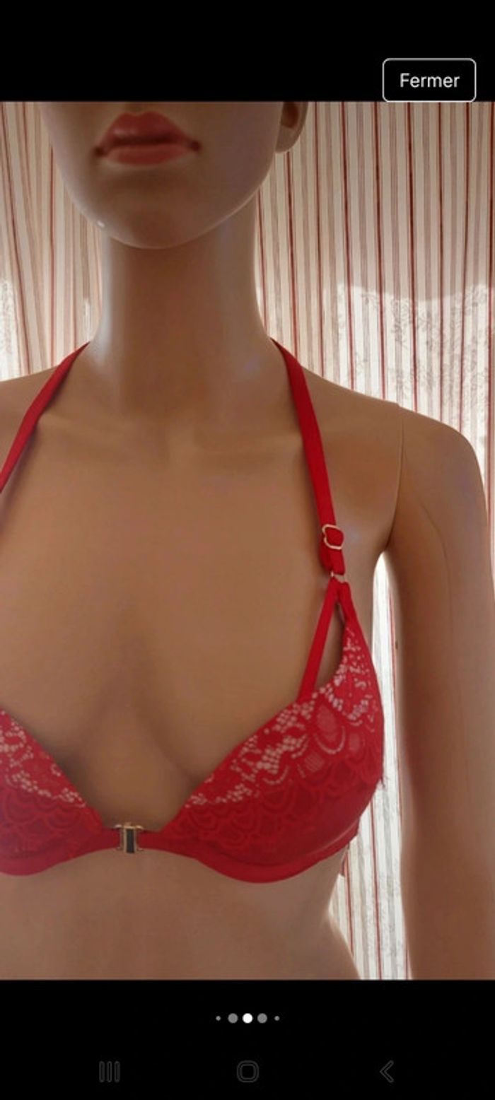 Soutien gorge rouge  Hunkemöller fr 85A - photo numéro 6
