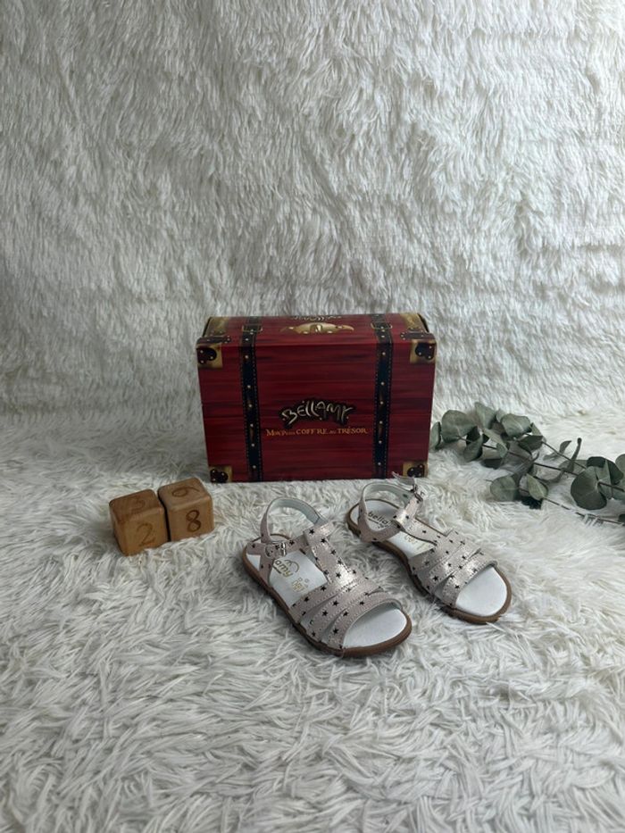 Paire de sandales rose étoile Bellamy taille 28